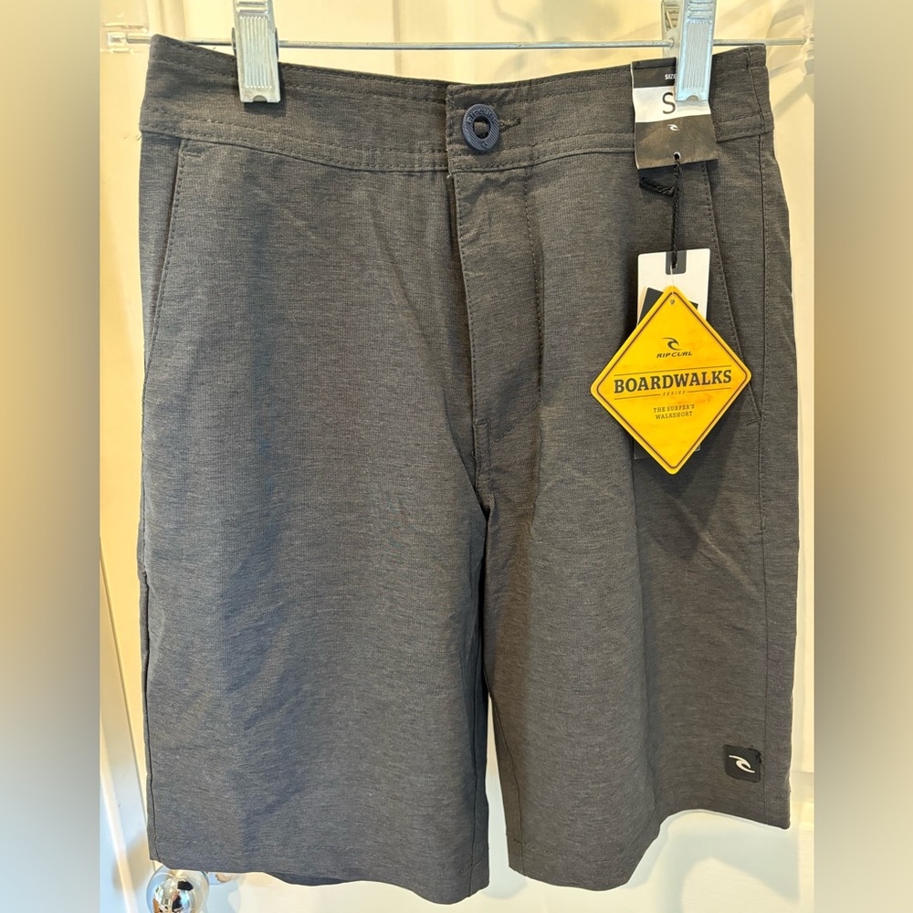 Rip Curl Boy's Charcoal Boardwalk Hybrid Shorts - New - Size S